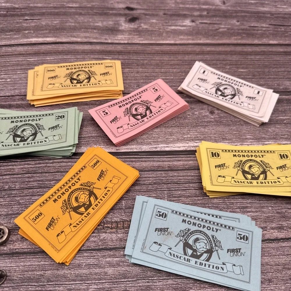 Monopoly Nascar Collectors Edition Replacement Money Pieces